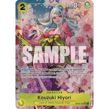 Kouzuki Hiyori (Alternate Art) (OP06-106) - Premium Booster -The Best- Foil
