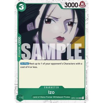Izo (OP01-033) (Jolly Roger Foil) (OP01-033) - Premium Booster -The Best- Foil