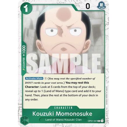Kouzuki Momonosuke (Jolly Roger Foil) (OP01-041) - Premium Booster -The Best- Foil