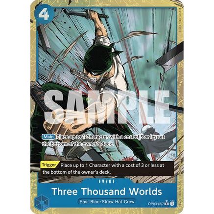 Three Thousand Worlds (Alternate Art) (OP03-057) - Premium Booster -The Best- Foil