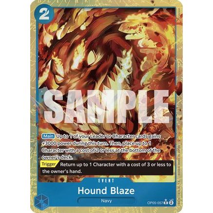 Hound Blaze (Alternate Art) (OP05-057) - Premium Booster -The Best- Foil