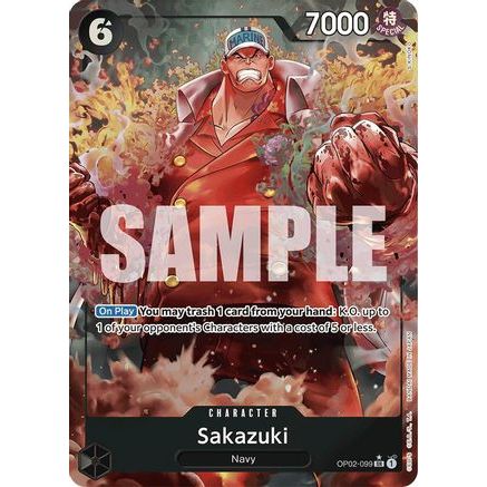 Sakazuki (Alternate Art) (OP02-099) - Premium Booster -The Best- Foil