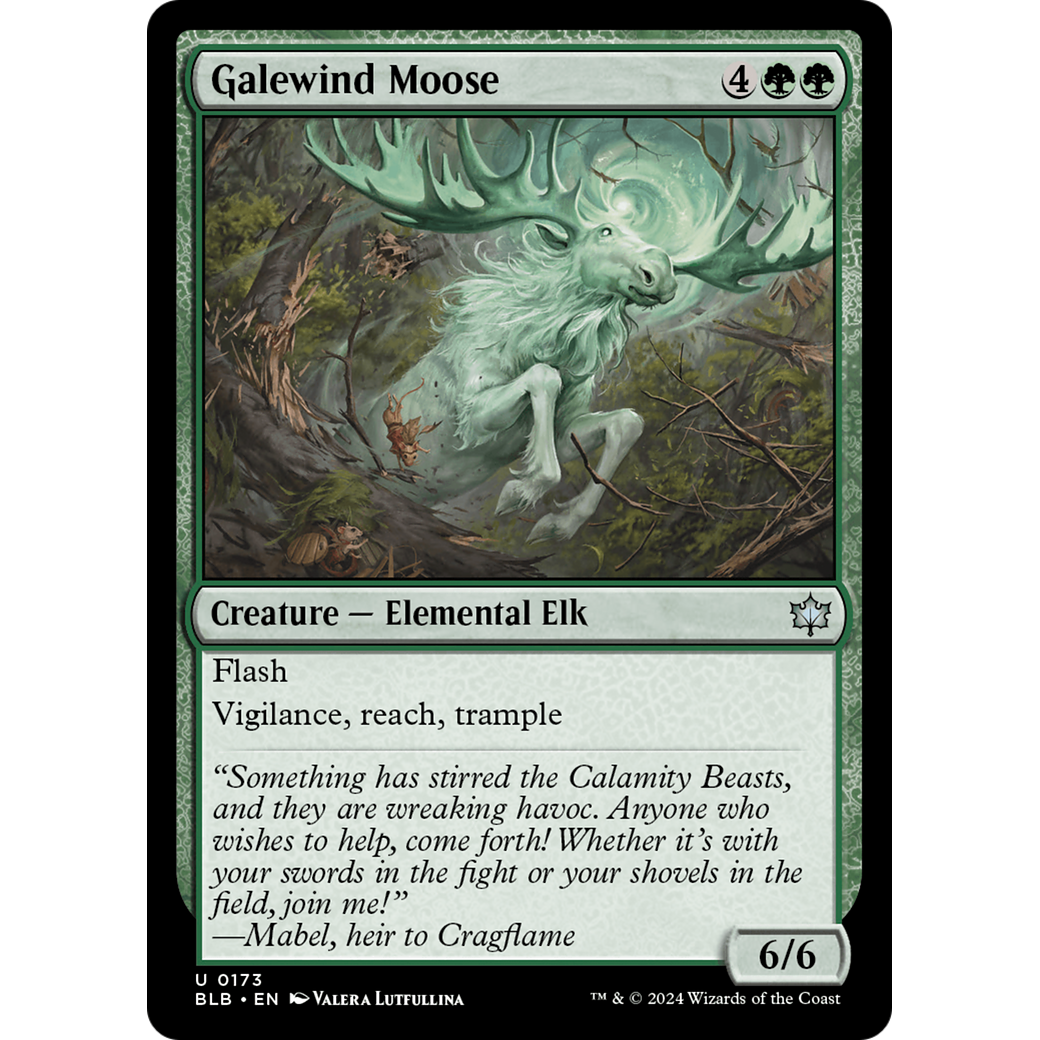 Galewind Moose (BLB-173) - Bloomburrow Foil