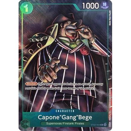 Capone"Gang"Bege (Premium Card Collection -Best Selection Vol. 2-) (ST02-004) - One Piece Promotion Cards Foil