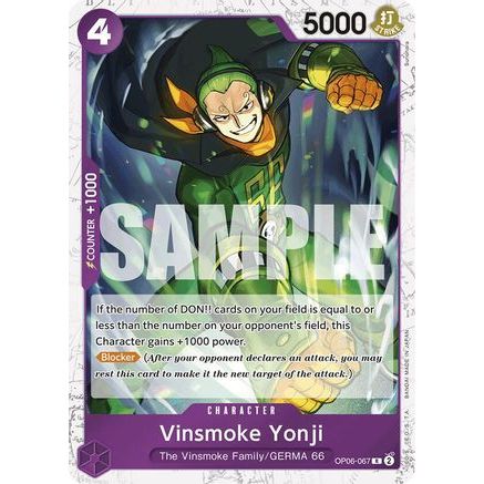 Vinsmoke Yonji (OP06-067) (Jolly Roger Foil) (OP06-067) - Premium Booster -The Best- Foil