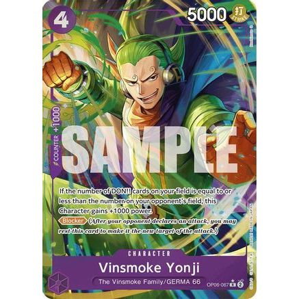 Vinsmoke Yonji (OP06-067) (Alternate Art) (OP06-067) - Premium Booster -The Best- Foil