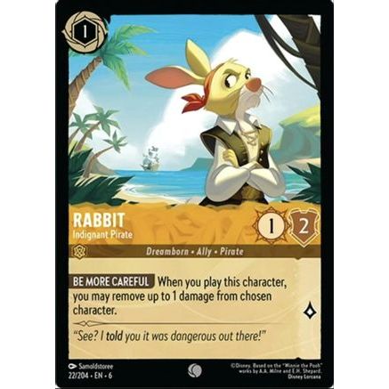 Rabbit - Indignant Pirate (22/204) - Azurite Sea Cold Foil