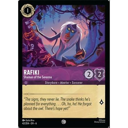 Rafiki - Shaman of the Savanna (42/204) - Azurite Sea Cold Foil