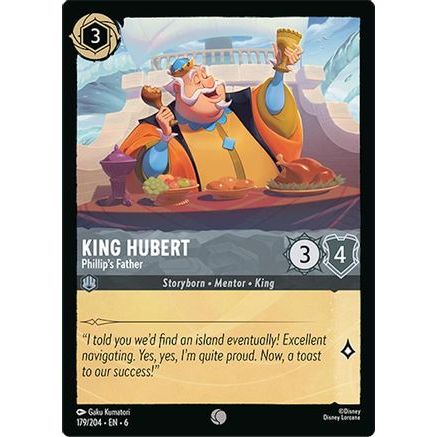King Hubert - Phillip's Father (179/204) - Azurite Sea Cold Foil