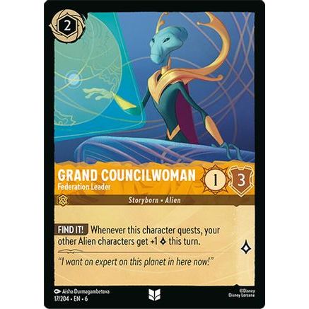 Grand Councilwoman - Federation Leader (17/204) - Azurite Sea Cold Foil