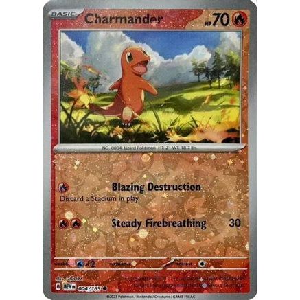 Charmander - 004/165 (Reverse Cosmos Holo) (Costco Exclusive) 4 - Miscellaneous Cards & Products Holofoil