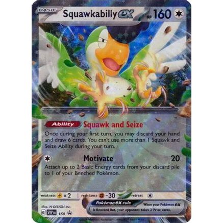 Squawkabilly ex - 160 160 - SV Scarlet & Violet Promo Cards Holofoil