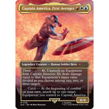 Captain America, First Avenger (Rainbow Foil) (SLD-1726) - Secret Lair Drop Foil