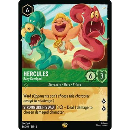Hercules - Baby Demigod (86/204) - Azurite Sea Cold Foil