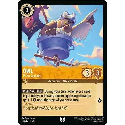 Owl - Pirate Lookout (1/204) - Azurite Sea Cold Foil
