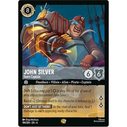 John Silver - Stern Captain (194/204) - Azurite Sea Cold Foil