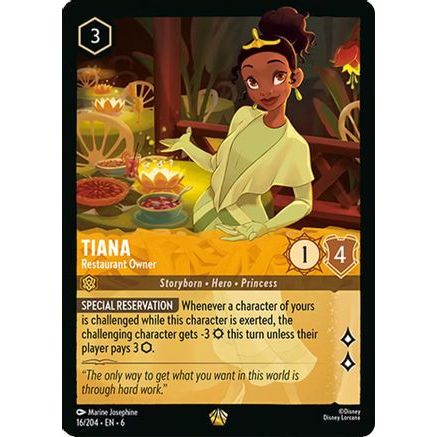 Tiana - Restaurant Owner (16/204) - Azurite Sea Cold Foil