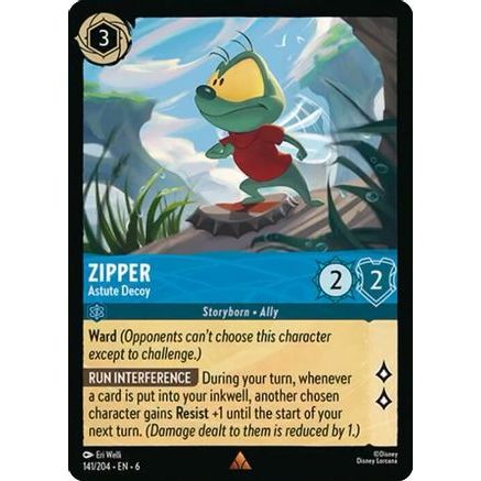 Zipper - Astute Decoy (141/204) - Azurite Sea Cold Foil