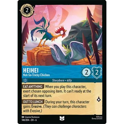 HeiHei - Not-So-Tricky Chicken (146/204) - Azurite Sea Cold Foil