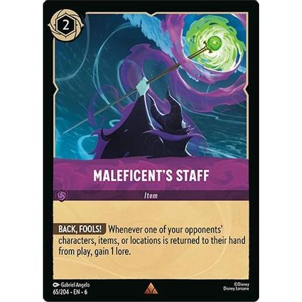 Maleficent's Staff (65/204) - Azurite Sea Cold Foil