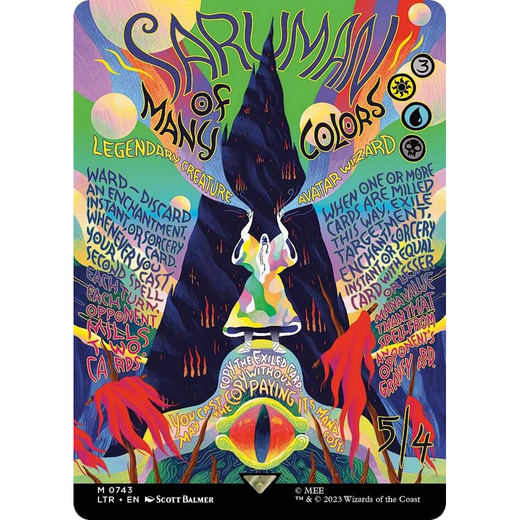 Saruman of Many Colors (LTR-743) - The Lord of the Rings: Tales of Middle-earth (Borderless) Foil