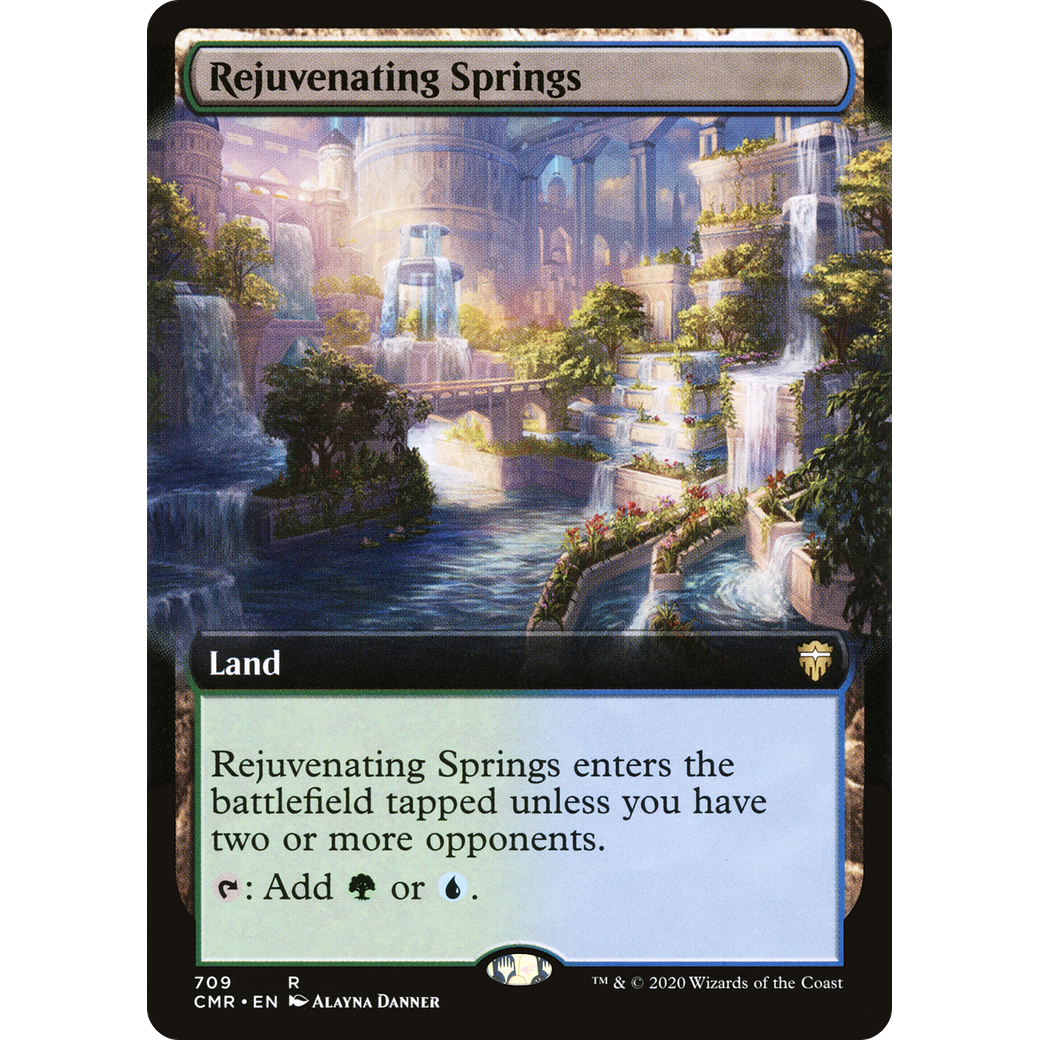 Rejuvenating Springs (Extended Art) (CMR-709) - Commander Legends: (Extended Art)