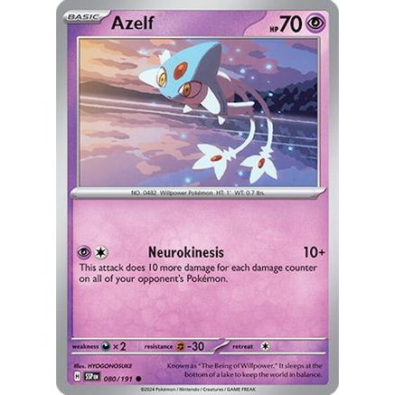 Azelf 80 - SV08 Surging Sparks Reverse Holofoil