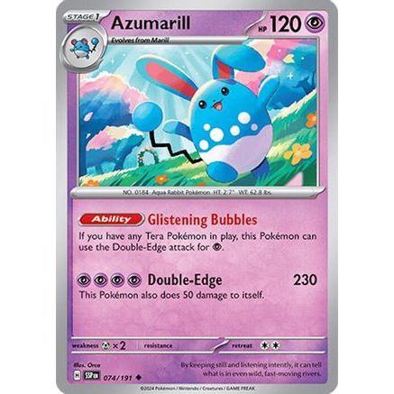 Azumarill 74 - SV08 Surging Sparks Reverse Holofoil
