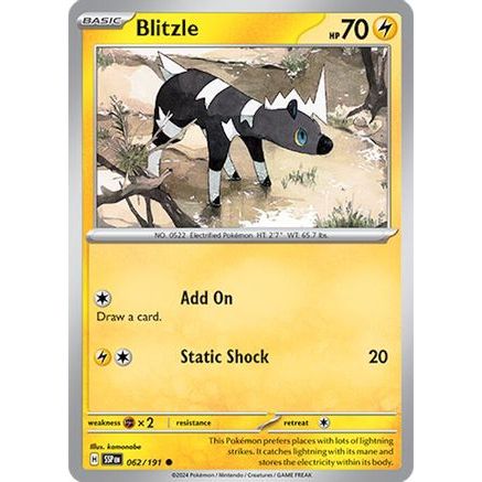 Blitzle 62 - SV08 Surging Sparks Reverse Holofoil