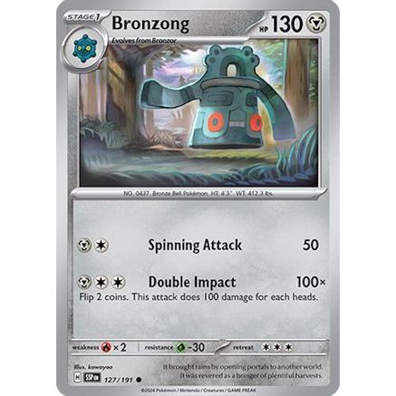 Bronzong 127 - SV08 Surging Sparks Reverse Holofoil