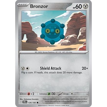 Bronzor 126 - SV08 Surging Sparks Reverse Holofoil