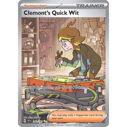Clemont's Quick Wit - 243/191 243 - SV08 Surging Sparks Holofoil