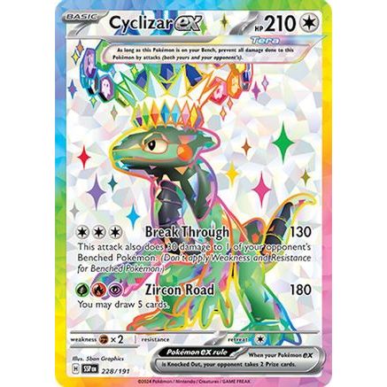 Cyclizar ex - 228/191 228 - SV08 Surging Sparks Holofoil