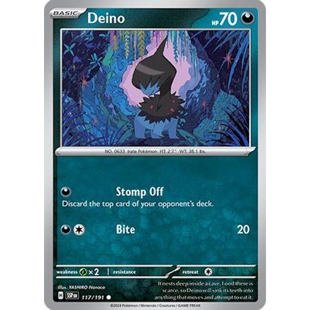 Deino 117 - SV08 Surging Sparks Reverse Holofoil