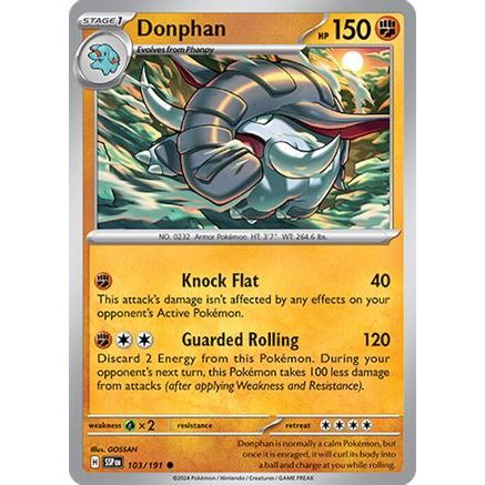 Donphan 103 - SV08 Surging Sparks Reverse Holofoil