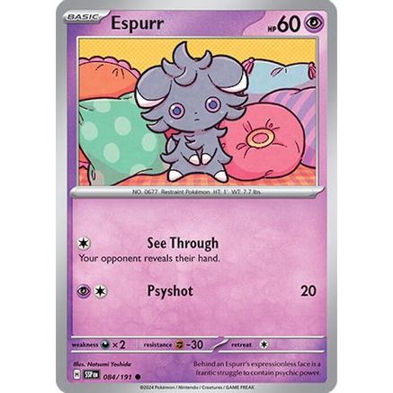 Espurr 84 - SV08 Surging Sparks Reverse Holofoil
