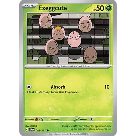 Exeggcute - 002/191 2 - SV08 Surging Sparks Reverse Holofoil