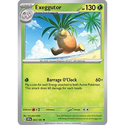 Exeggutor 3 - SV08 Surging Sparks Reverse Holofoil