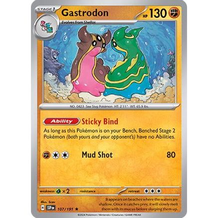 Gastrodon 107 - SV08 Surging Sparks Reverse Holofoil