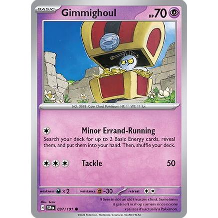 Gimmighoul 97 - SV08 Surging Sparks Reverse Holofoil