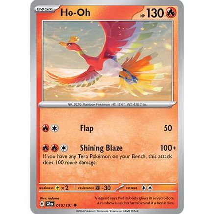 Ho-Oh 19 - SV08 Surging Sparks Reverse Holofoil