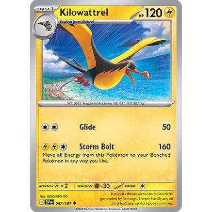 Kilowattrel 67 - SV08 Surging Sparks Reverse Holofoil