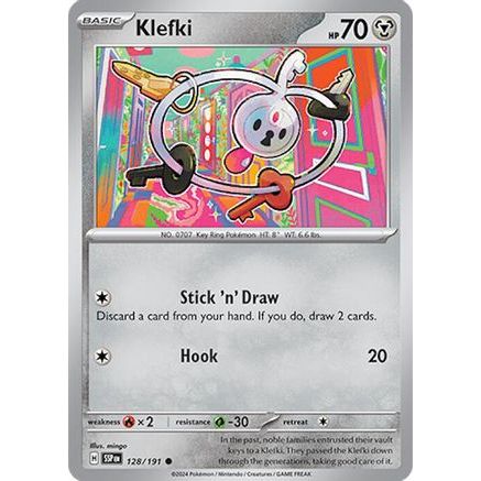 Klefki 128 - SV08 Surging Sparks Reverse Holofoil