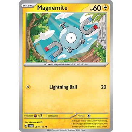 Magnemite 58 - SV08 Surging Sparks Reverse Holofoil