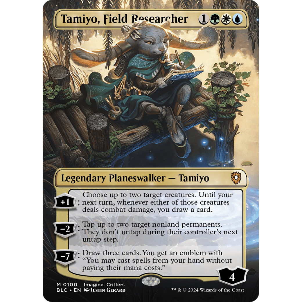 Tamiyo, Field Researcher (BLC-100) - Bloomburrow Commander (Borderless)
