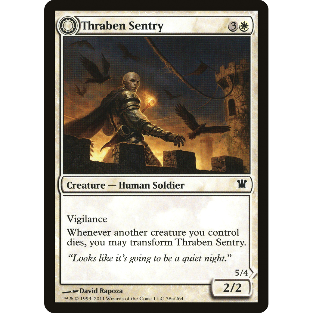 Thraben Sentry (ISD-038) - Innistrad: (Double Faced Transform) Foil