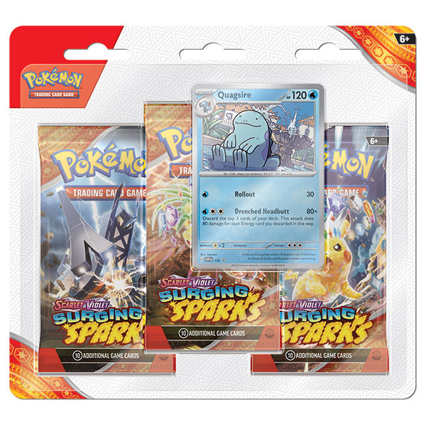 Pokemon: Surging Sparks - 3-Booster Blister - (Styles May Vary) (Pre-Order) (Expected 11/08/24)