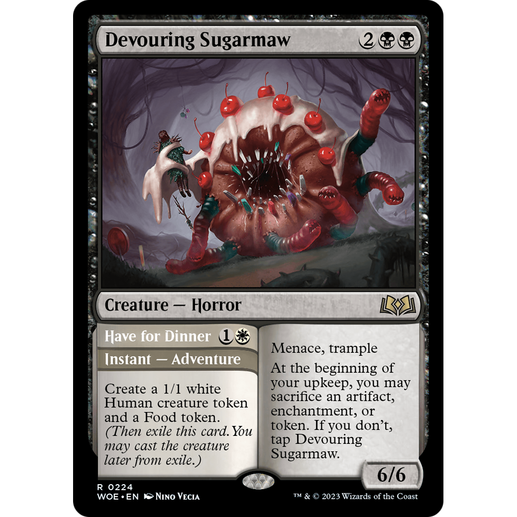 Devouring Sugarmaw // Have for Dinner (WOE-224) - Wilds of Eldraine Foil