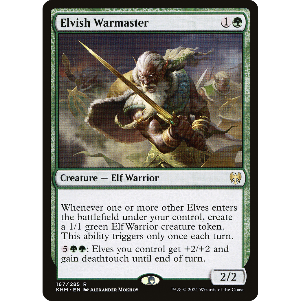 Elvish Warmaster (KHM-167) - Kaldheim Foil