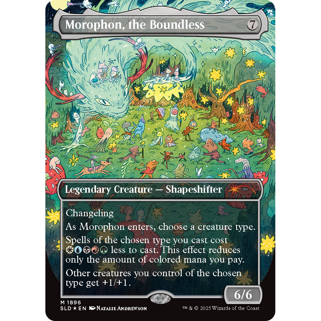 Morophon, the Boundless (Double Rainbow Foil) (SLD-1896) - Secret Lair Drop (Borderless) Foil